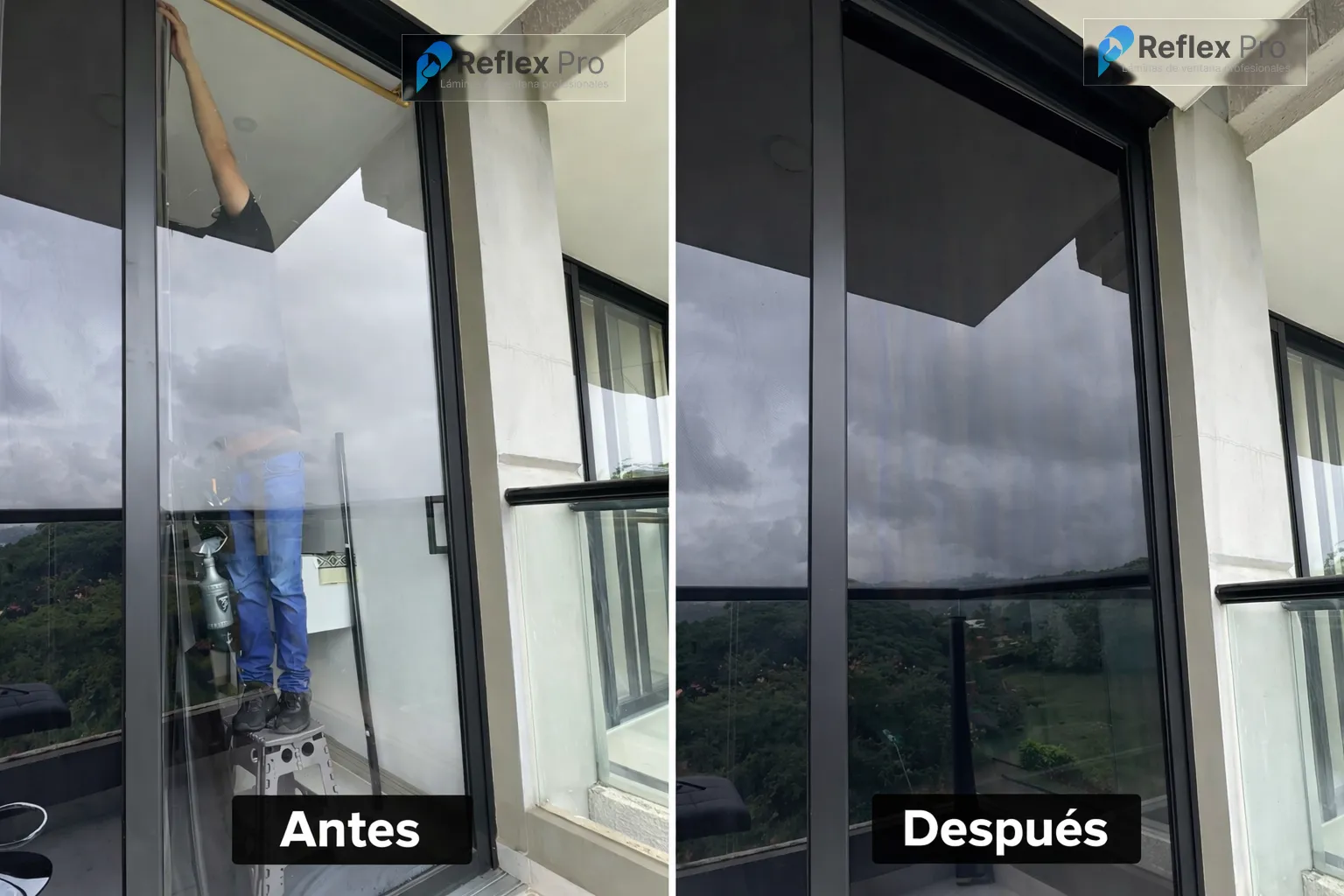 Before automotive tint